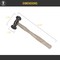 Double-Faced Texture Hammer with 2 Faces Round Checkered and Wide Pinstripe Texturing Metal Forming Jewelry Pattern Making Hammering Tool
